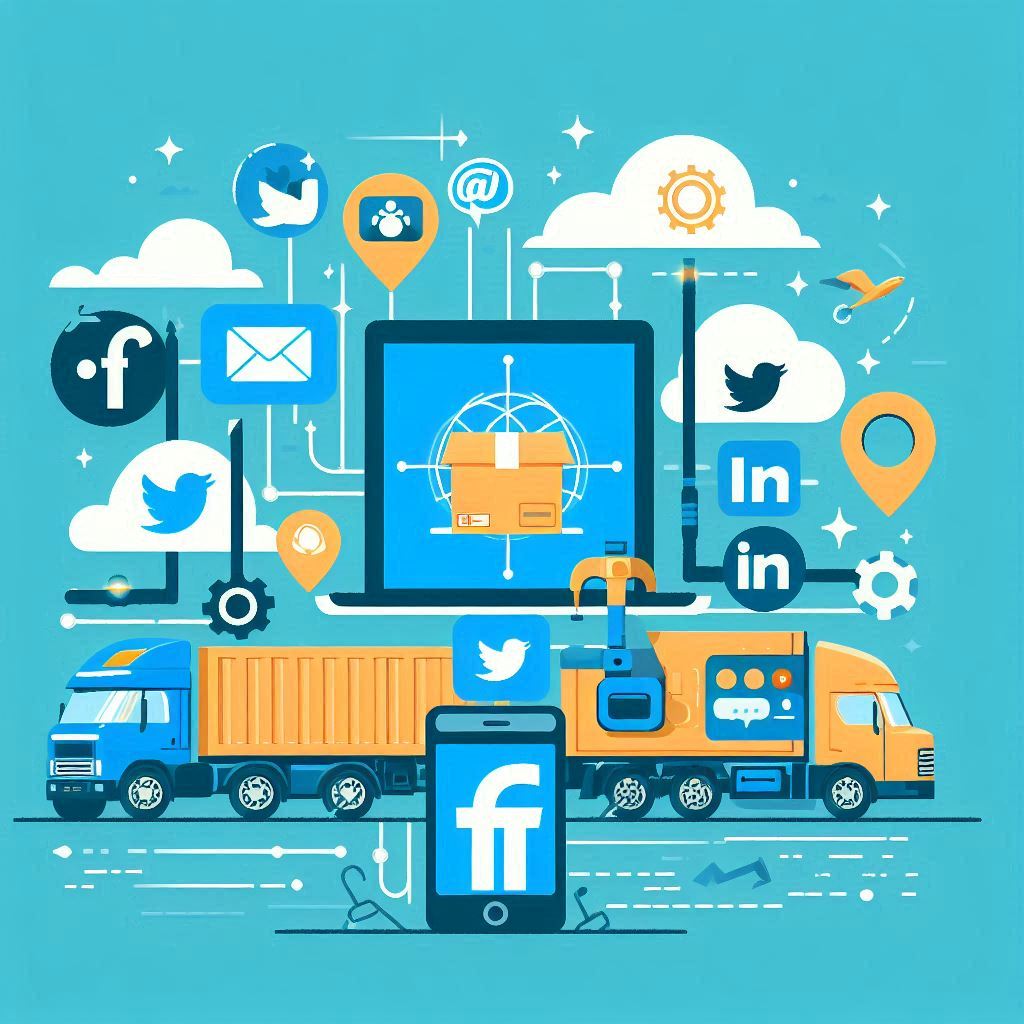 social media analytics for a truck dispatching business.