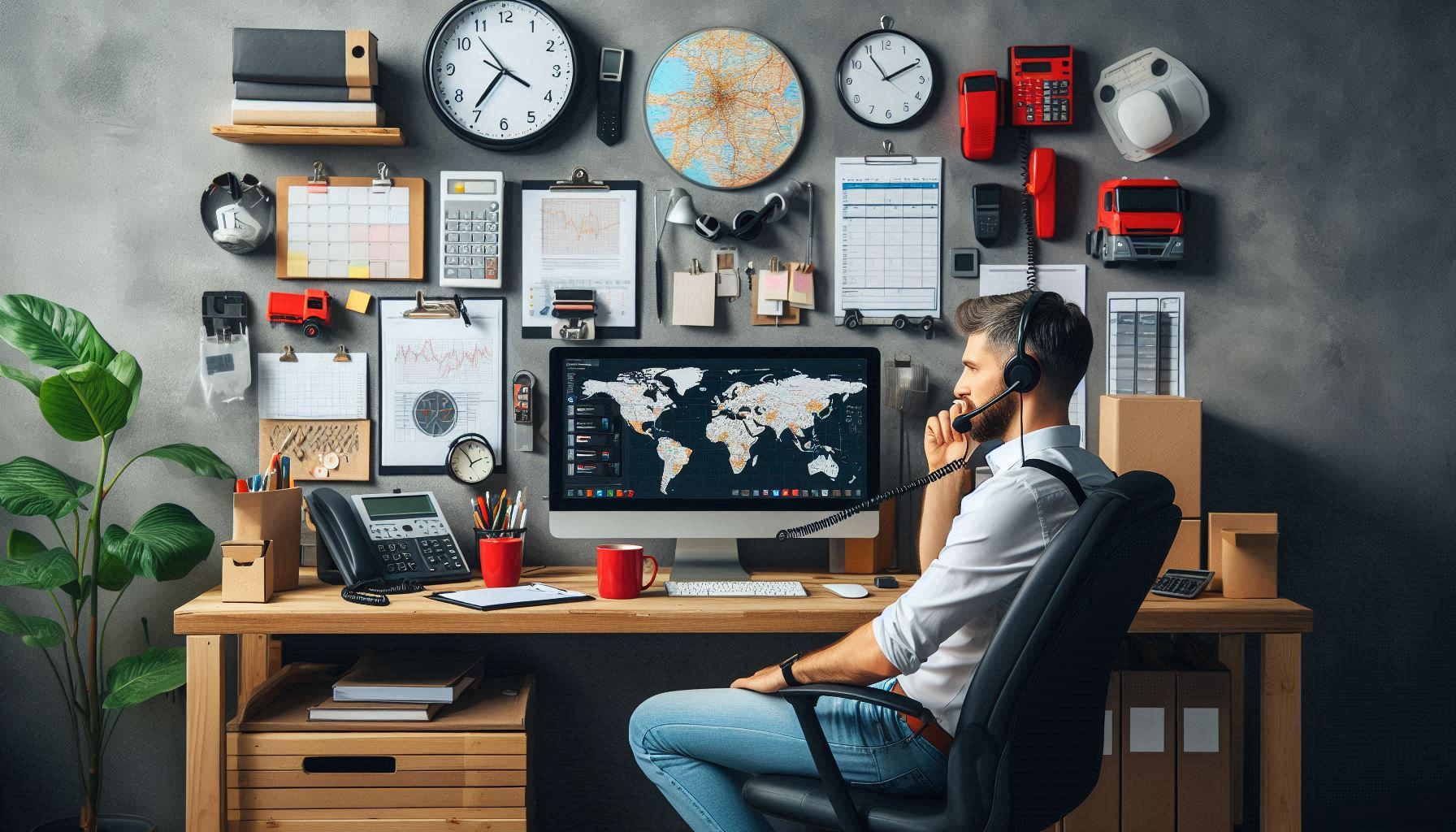 Truck dispatcher using multiple Truck dispatcher tools on computer and smartphone